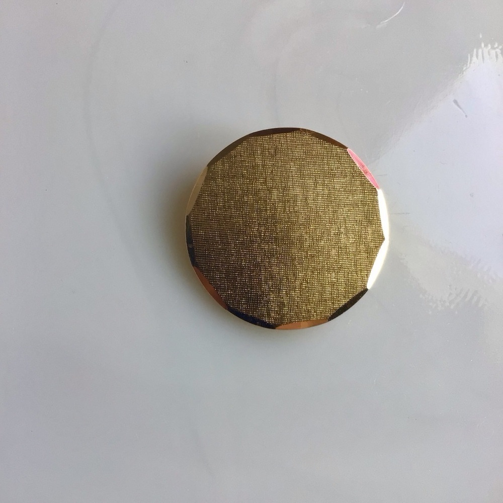 Vintage Monet Signed Textured Gold-Tone Brooch